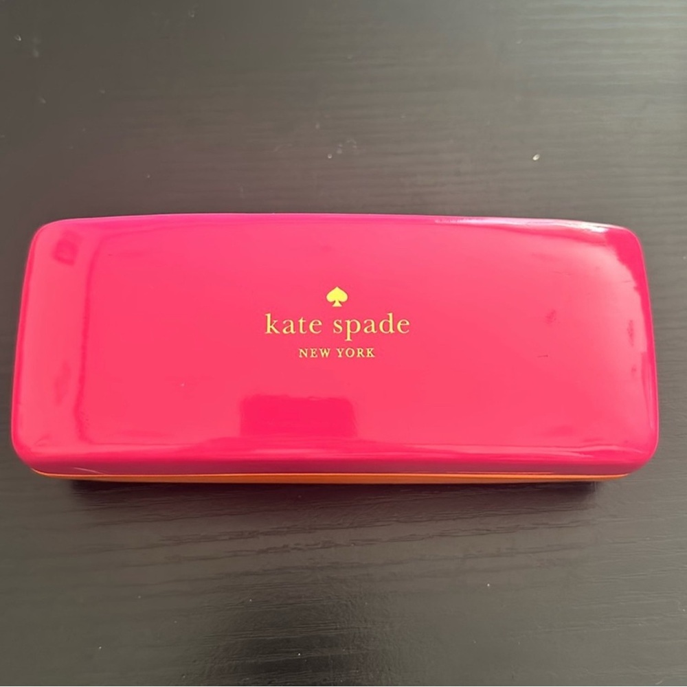 kate spade authentic pink and orange sunglasses case